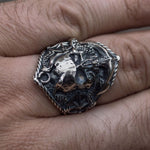 Seaman Skull Stainless Steel Ring