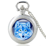 Mysterious Wolf Quartz Pocket Watch