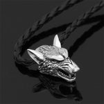 Viking Wolf Head Necklace